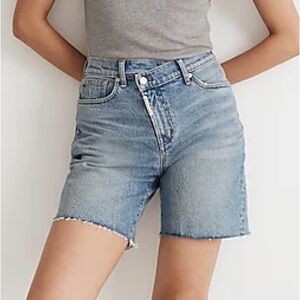 Madewell x Molly Dickson Crossover Baggy Jean Shorts